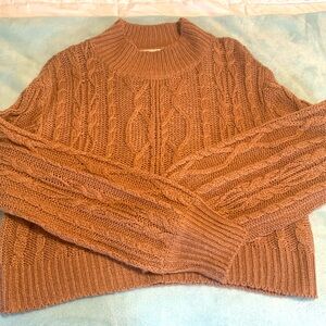 Cropped Turtleneck Sweater
